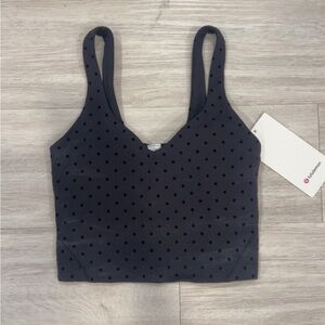 NWT lululemon polka flocked align tank
